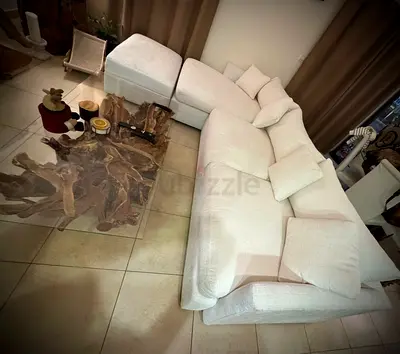 Cratebarrel sofa without footstool