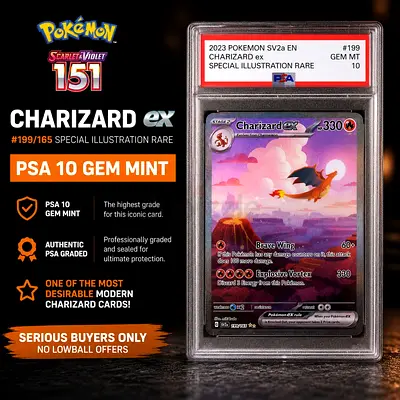 Charizard EX #199 - PSA 10