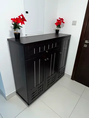 Large Shoe Cabinet with Drawer – Excellent Condition