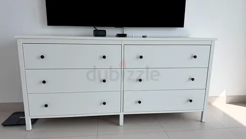 IKEA White 6-Drawer Dresser / Chest in Good Condition
