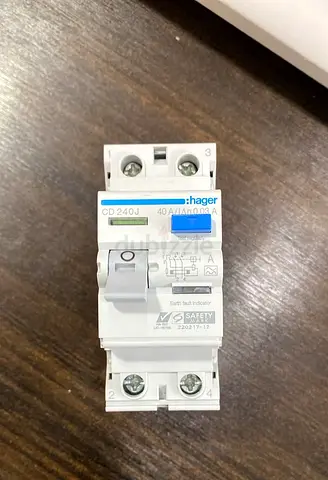 Hager CD240J 40A 30mA RCBO Residual Current Circuit Breaker - New Condition