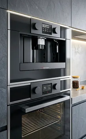 Barazza Built-In Coffee Machine with Oven/Microwave Set – Premium Integrated Kitchen Appliance