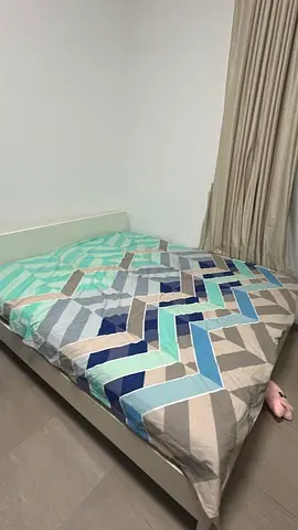 King size coat with bed ikea in good condition