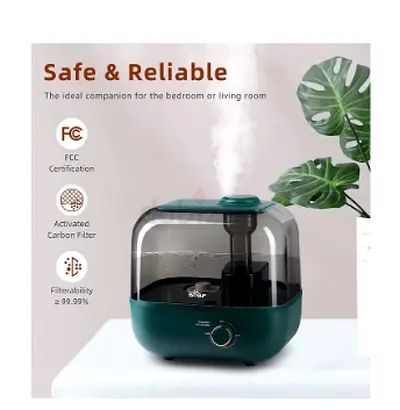 Compact Ultrasonic Humidifier with Activated Carbon Filter - Green New