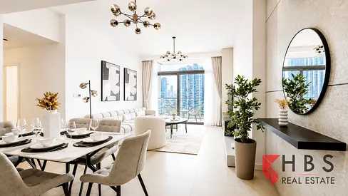 PANORAMIC BURJ VIEW | LUXURY 3BR FURNISHED | DOWNTOWN