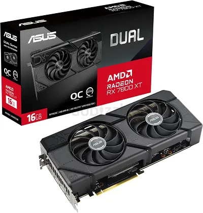 ASUS Dual AMD Radeon RX 7800 XT 16GB Graphics Card - Mint Condition
