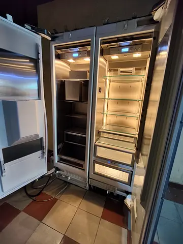 Gaggenau 400 series latest model built-in fridge freezer set with water dispenser and ice maker