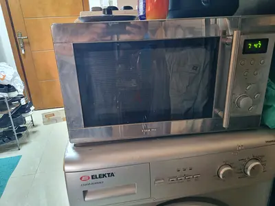 Used Nikai Microwave Oven - Stainless Steel, Good Working Condition