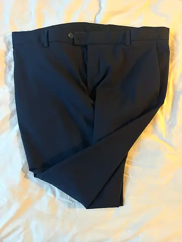 Dark blue mens dress trousers - slim fit, size M, first come first served