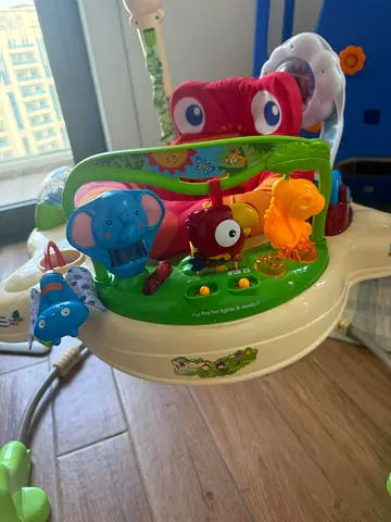 Jumparoo Rainforest Baby Bouncing Jumper Walker With Music And Lights
