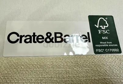 Top quality crate and barrel beige color sectional sofa