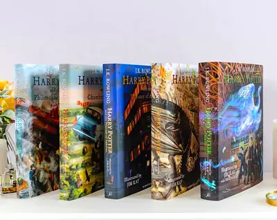 Harry Potter Hardcover Illustrated Collectors Set (5 Books)