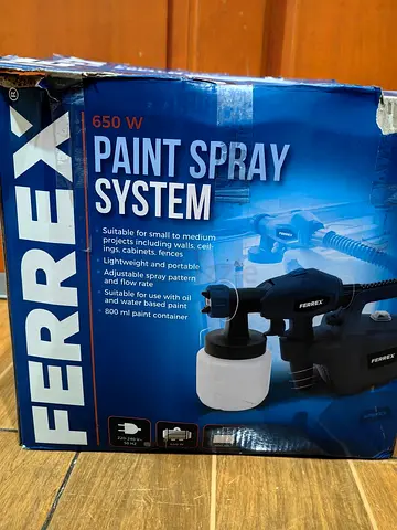 FERREX 650W Electric Paint Spray System with 800ml Paint Container
