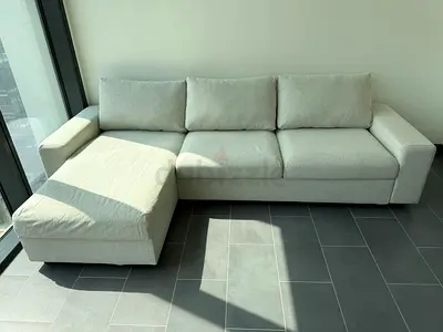 Ikea vimle L shape sofa bed Beige