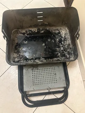 Used charcoal grill box (needs cleaning)