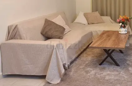 3-seater beige cover and 4 pillows 45×45 cm