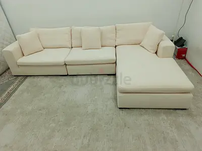 Top quality marina home beige color lshape sofa
