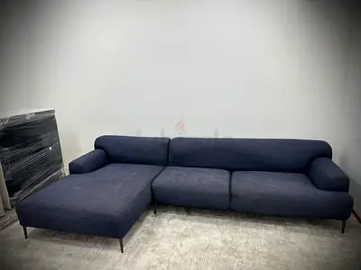 Like new condition the loom collection lshape sofa