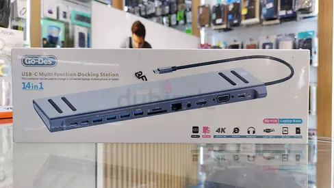 USB-C 14-in-1 Multi-Function Docking Station (Brand: GO-Des)