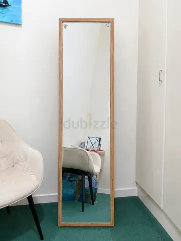 Full-Length Standing Mirror for Sale –  Elegant wooden-frame mirror in good condition. Perfe