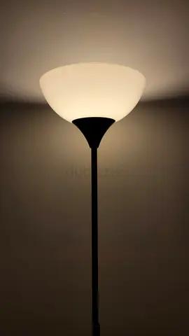 IKEA LAMP With Bulb (warm light)
Floor uplighter, black/white