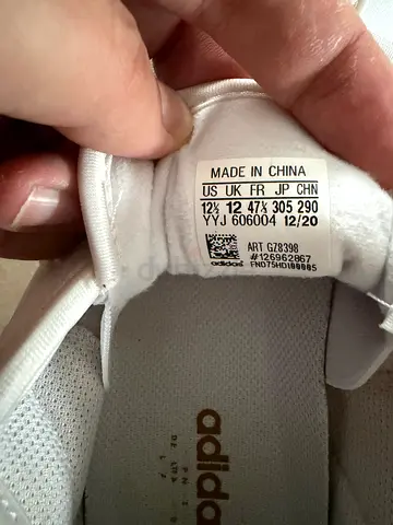 White Adidas sneakers US 12.5 / UK 12 - lightly used