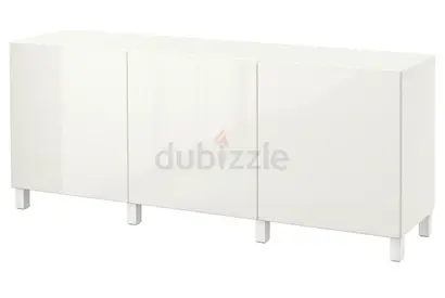 Ikea Besta white storage unit