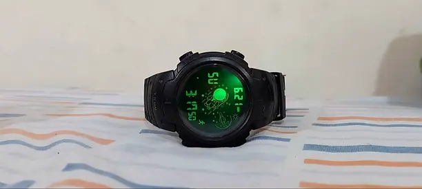 Used SANDA 2155 black digital watch - good condition