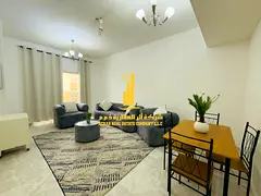 Brand new, luxurious one-bedroom apartment with a living room, fully furnished with brand new, high-