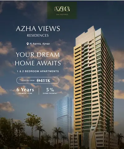 Luxury Apartments at AZHA Views Residence | Flexible Payment Plan | Ajman