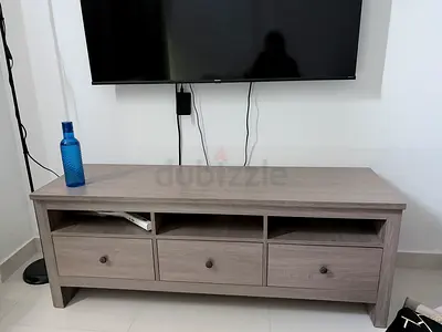 Modern Wooden TV Cabinet with Drawers and Shelves