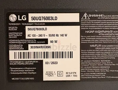 LG 50-inch LED TV 50UQ76003LD - Good Working Condition (March 2023)