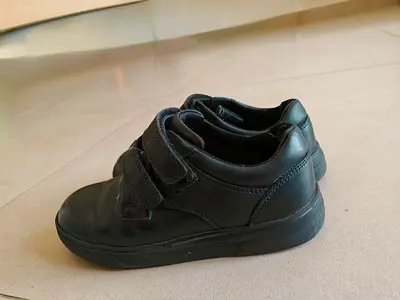 NEXT leather school shoes with velcro  (EU-30.5/UK-12)