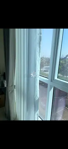 Light-blocking curtains with sheer panel - used, good condition