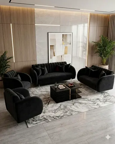 Modern 7-Seater Sofa Set (3+2+1+1) Brand New For Sale