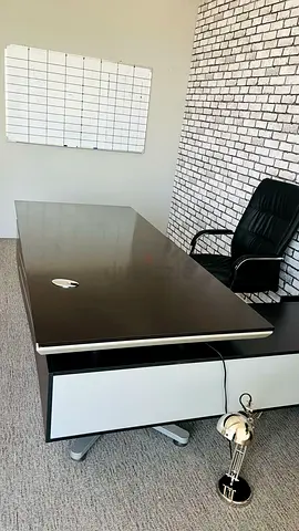 Executive office table with storage
