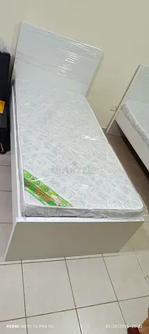 we are selling single 90cm x 190cm size wood bed including madical mattres brand new available