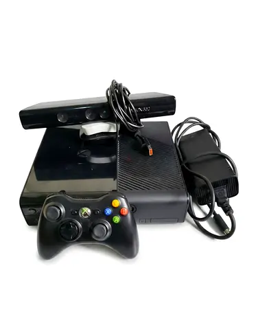 Microsoft Xbox 360 Slim Console with Kinect and Controller