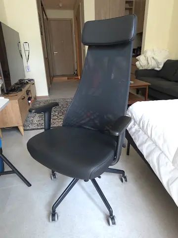 IKEA Ergonomic Mesh Office Chair with Headrest | Model Name: JÄRVFJÄLLET