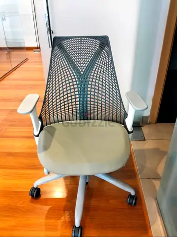 Herman Miller Sayl Office Chair Fully Options with Adjustable Arms - Light Gray Excellent Condition