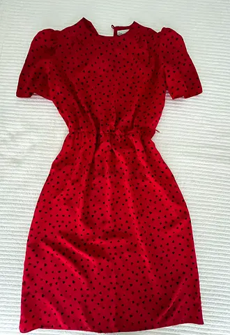 Vintage ALISON PETERS red dress