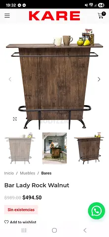 KARE— Modern Design Wooden Bar Cabinet