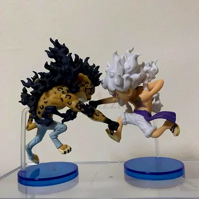 One Piece Banpresto WCF Egghead Island Luffy and Rob Lucci Figure