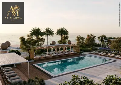 Premium 2BR Apartment | Maid’s Room | Private Beach | Family Amenities | One Car Parking |