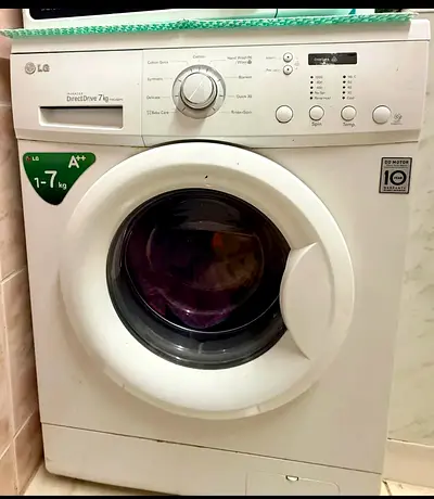 LG front-load washing machine 7kg — used, working