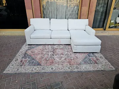 CrateBarrel Lounge Deep L shape sofa beige Excellent Condition