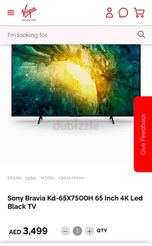 65in Smart TV Sony Bravia 4k
