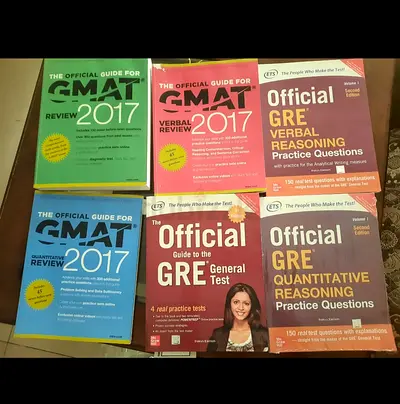 Set of Official GMAT  GRE Prep Books (2017 editions)