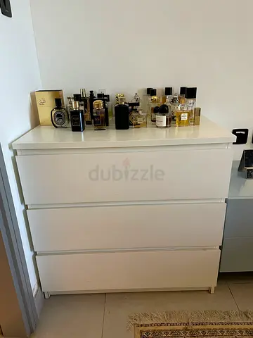 IKEA 3-drawer white chest of drawers (good condition)