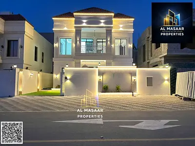 Registration fees included, bargain price, quiet and prime location, two floors, large setback in front of the villa on Sheikh Mohammed Bin Zayed Road